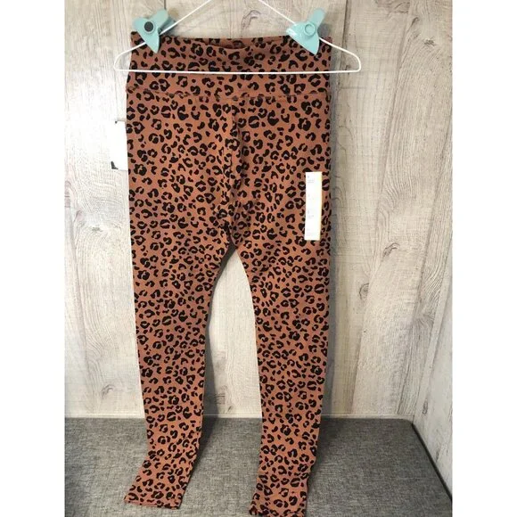 Women's Wild Fable Cheetah Leopard High Rise Leggings Size Small. B28 - Picture 2 of 4